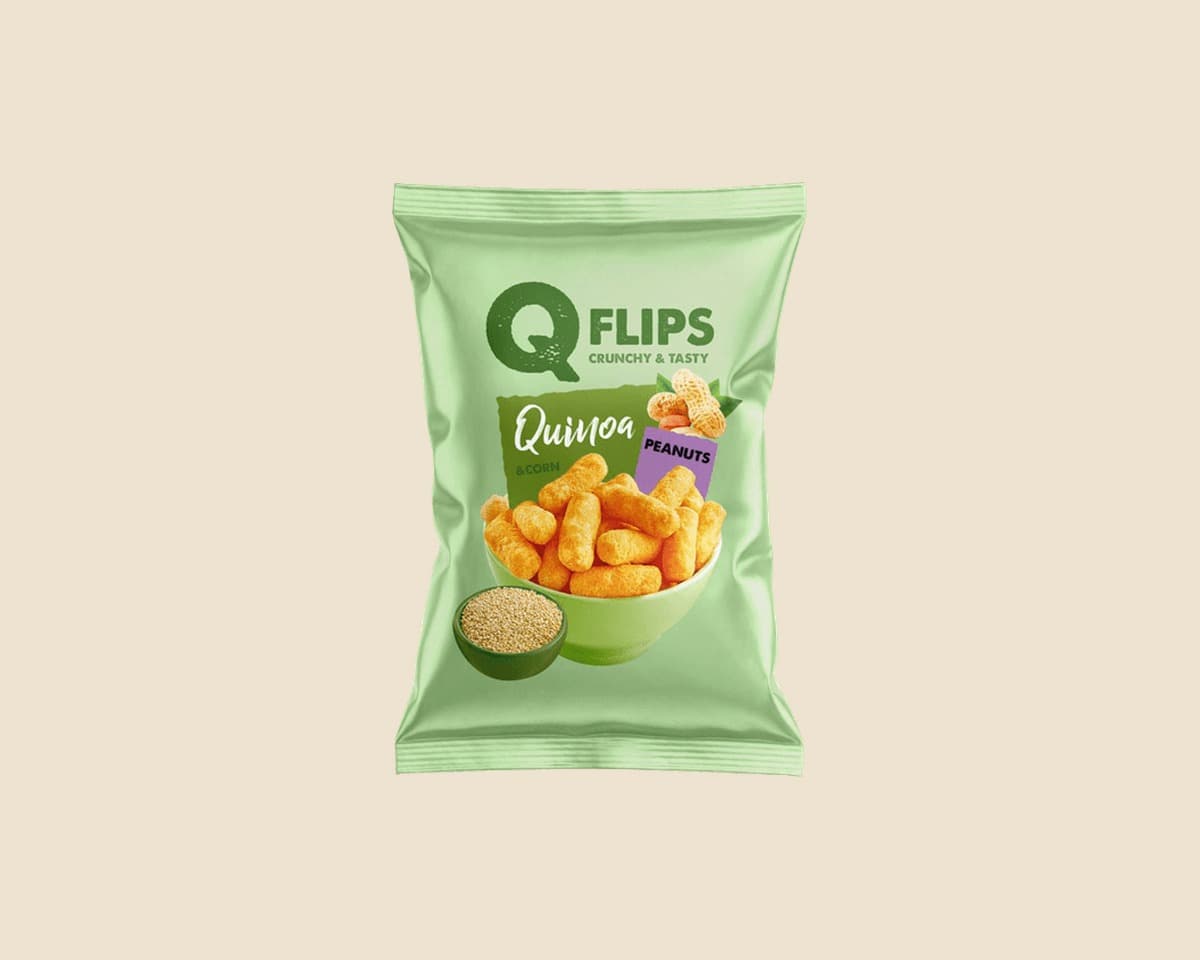 Pakovanje Q Flips kinoa i kukuruz, kikiriki